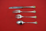 Regency Shell Gold by Lunt Sterling Silver Regular Size Place Setting(s) 4-pc