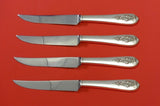 Pendant-Of-Fruit by Lunt Sterling Silver Steak Knife Set 4pc HHWS Custom 8 1/2"