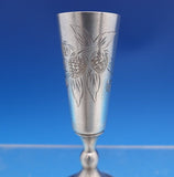 Russian .875 Silver Cordial Cup GW Interior Bright-Cut with Strawberries (#8172)