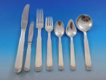 Ripple by Hans Hansen Sterling Silver Flatware Set for 12 Service 84 pcs Dinner