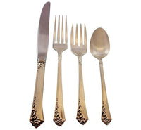 Damask Rose by Oneida Sterling Silver Flatware Set for 8 Service 32 pieces
