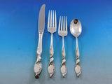 Silver Swirl by Wallace Sterling Silver Flatware Set for 8 Service 52 pcs Modern