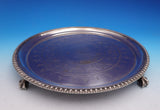 William Alexander Tyzack English Silverplate Salver Tray Eagle Claws 12" #9224