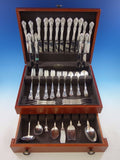 Chateau Rose by Alvin Sterling Silver Flatware Set for 8 Dinner Service 74 Pcs