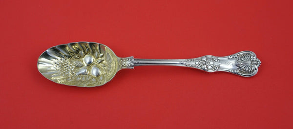 English King by Tiffany and Co Sterling Silver Berry Spoon GW w/fruit 8 5/8"