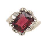 10k White Gold 2.63 Carat Genuine Natural Garnet Ring Size 5.25 (#J6764)