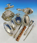Intaglio by Reed & Barton Sterling Silver Mirror Brushes Dresser Set 11pc #3364