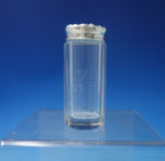 Sterling Silver Dresser Jar with Daisies on Lid c.1910 3 3/4" x 1 1/4" (#5546)