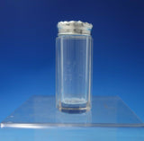 Sterling Silver Dresser Jar with Daisies on Lid c.1910 3 3/4" x 1 1/4" (#5546)