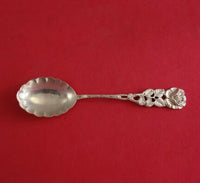 Hildesheimer Rose .800-.835 Silver Sugar Spoon Small Fluted 4 3/4" Serving