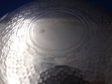H.A. English Silverplate Biscuit Box Bun Warmer Pierced Engraved (#6002)