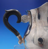 Jezler Swiss .800 Silver Creamer with Ebony Handle #1703 4" x 4" (#3935)