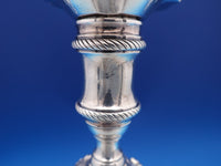T. Hannam and R. Mills English Georgian Sterling Silver Candlestick Pair (#8432)