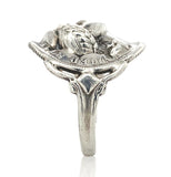 Sterling Kalo Lady Liberty Coin Ring Handwrought by Bjarne Axness 6.25 (#J6851)