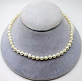Cultured Freshwater Pearl Necklace Strand with 10k Gold Clasp (#J3236)