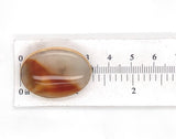 Vintage 10k Yellow Gold Genuine Natural Agate Pin 1 1/4" Jewelry (#J7254)