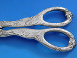 Lap Over Acid Etched Tiffany Sterling Silver Grape Shears GW Grapes Vines 7 3/4"