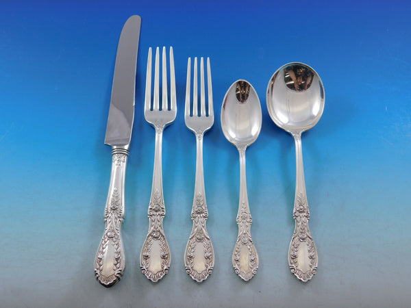 American Beauty by Manchester Sterling Silver Flatware Set Service 62 pc Dinner