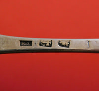 English Georgian Sterling Silver Dinner Spoon Crossed Swords and Eagle 1700's