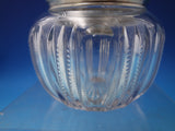 Art Nouveau Sterling Silver and Cut Crystal Dresser Jar Circa 1900 (#7247)