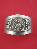 Floral by Unknown 800 Silver Napkin Ring Danish style 2" x 1 1/2" x 1 1/4"