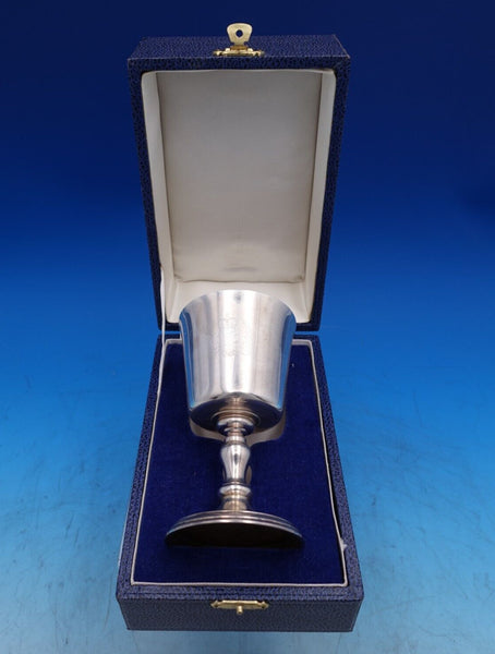 JHO English Estate Sterling Silver Wine Goblet GW in Fitted Box Jubilee (#7496)