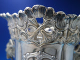 Silverplate Champagne Cooler with Liner Monogram "M" Crest and Goats (#5622)