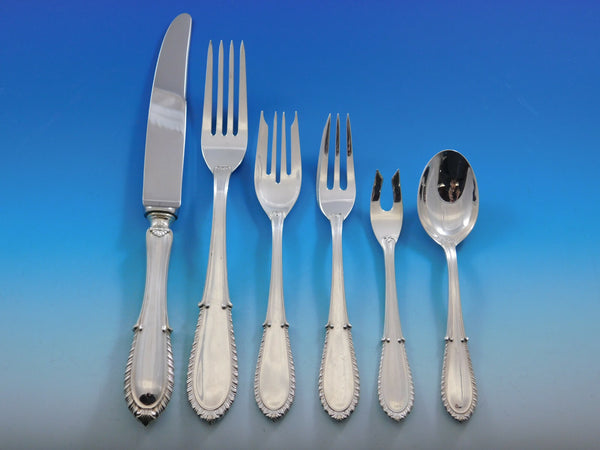 Villa d'Este by Buccellati Italy Sterling Silver Flatware 8 Set 50 pcs Dinner