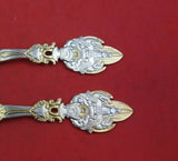 Christmas by A. Michelsen Sterling Silver Fork and Spoon Set 2pc 1919 Vermeil