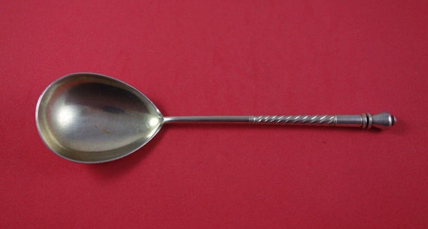 Russian Sterling Silver Preserve Spoon Twisted Dated 1896 2.37 ozt. 7 3/4"