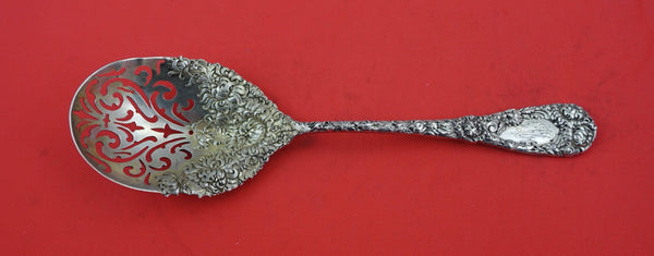 Chrysanthemum by Durgin Sterling Silver Ice Spoon 9 1/8"