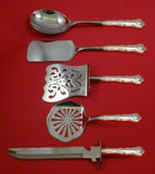 New Queens by Durgin Sterling Silver Brunch Serving Set 5pc HH WS Custom Made