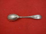 Olive by Pear & Bacall Coin Silver Preserve Spoon 8" Boson c. 1850-1875