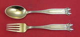 Christmas by A. Michelsen Sterling Silver Fork and Spoon Set 18th anniversary