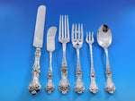 Majestic by Alvin Sterling Silver Flatware Set for 12 Service 77 pcs Multi motif