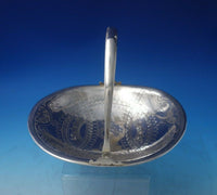 Russian 84 by Unknown .875 Silver Basket w/ Bright-Cut Scenes (#5674)