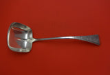Engraved #1 by Wood & Hughes Sterling Silver Soup Ladle with Square Bowl 11 3/4"