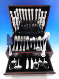 New Queens by Durgin Sterling Silver Flatware Set Service 87 pieces Dinner Shell