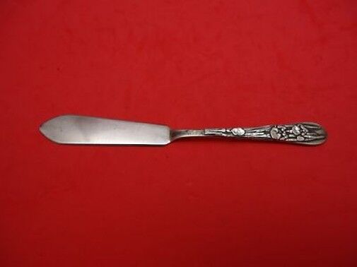 Japanese by Unknown Sterling Silver Butter Spreader Flat with Irises Flowers 6"