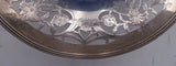 JE Caldwell Sterling Silver Fruit Basket with Swing Handle Daisy Flowers (#8415)