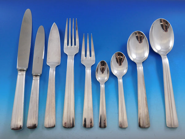 Chantilly by Ercuis Silverplate Flatware Set 12 Dinner Service 114 pcs French