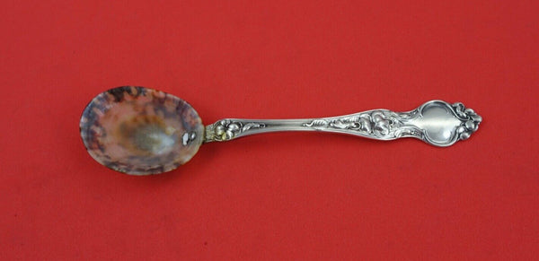 Violet by Wallace Sterling Silver Caviar Spoon shell bowl 6"