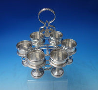 Kings by H.I. Sterling Silver Poached Egg Server with 6 cups 7pc (#5471)