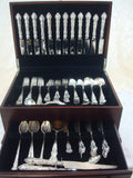 Meadow Rose by Wallace Sterling Silver Flatware Set for 12 Service 90 Pieces