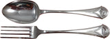 Lui by Bellotto Italy Italian Sterling Silver Salad Serving Set 2-Piece 9 1/2"