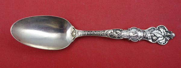 Flower of the Month by Wallace Sterling Teaspoon w/ hops October Scorpio 5 7/8"