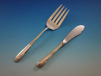 Sweetheart Rose by Lunt Sterling Silver Flatware Set for 12 Service 79 pieces