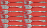 Prelude by International Sterling Silver Salad Fork Set 12 pieces 6 1/2"