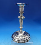 Handmade Hand Hammered Buccellati Italian Sterling Silver Candlestick Pair #7373