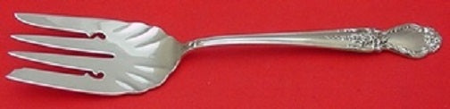 Brocade by International Sterling Silver Cold Meat Fork 9" Serving Vintage